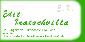 edit kratochvilla business card